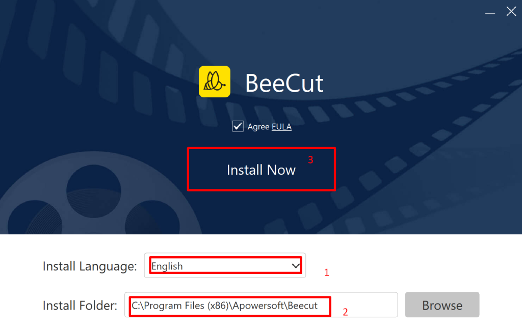 BeeCut Video editor for Windows