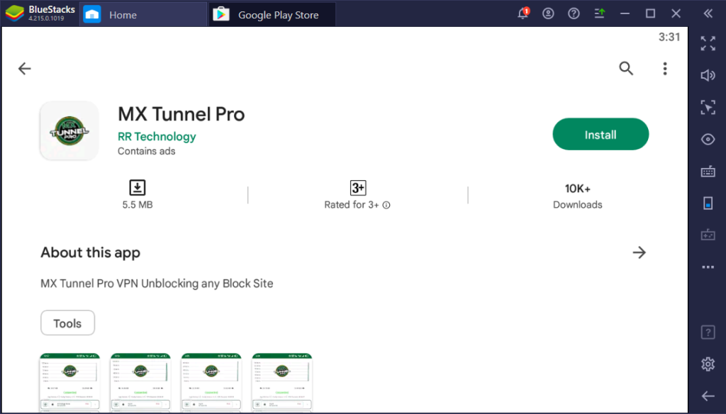 MX Tunnel Pro for Windows PC