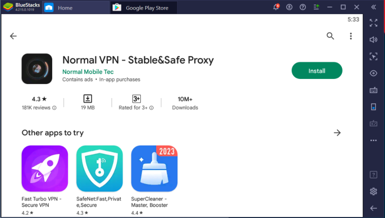 Normal VPN for PC