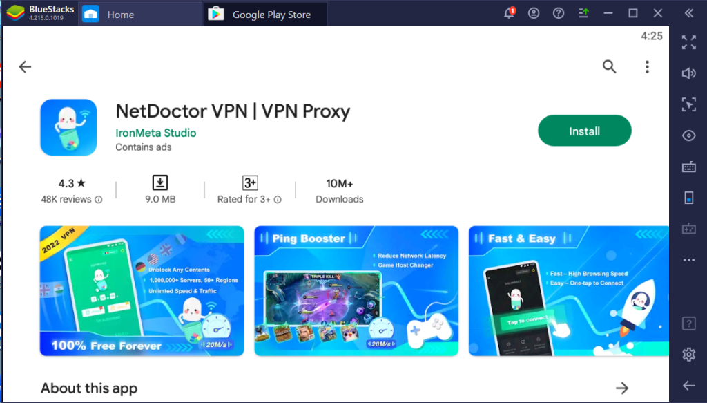 NetDoctor VPN for Windows PC