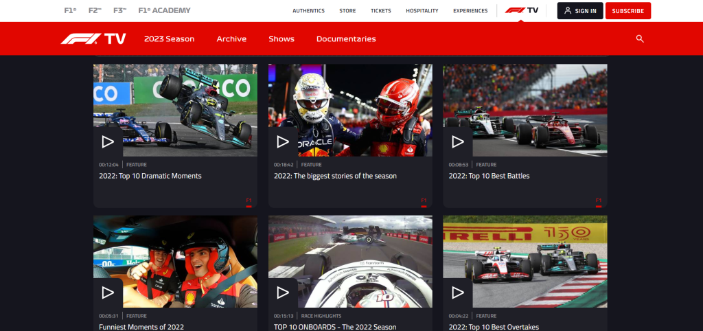 F1 TV for Windows