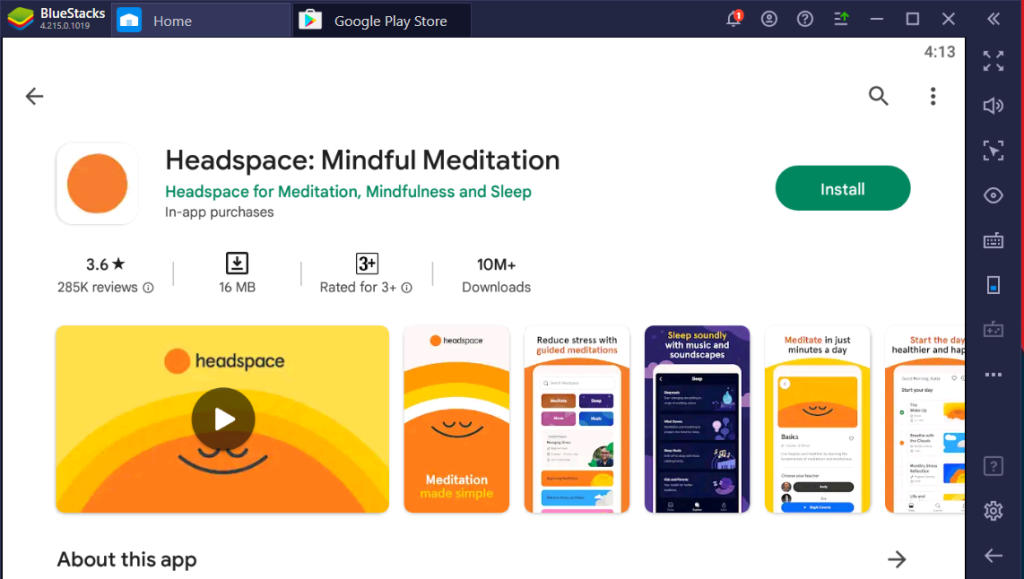 Headspace for Windows PC