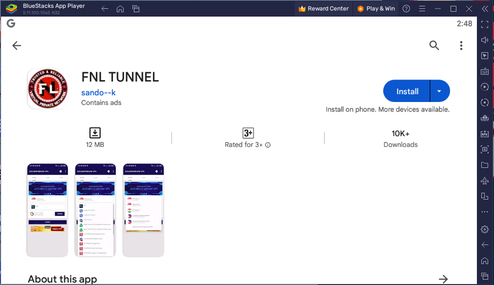 FNL TUNNEL for Windows PC