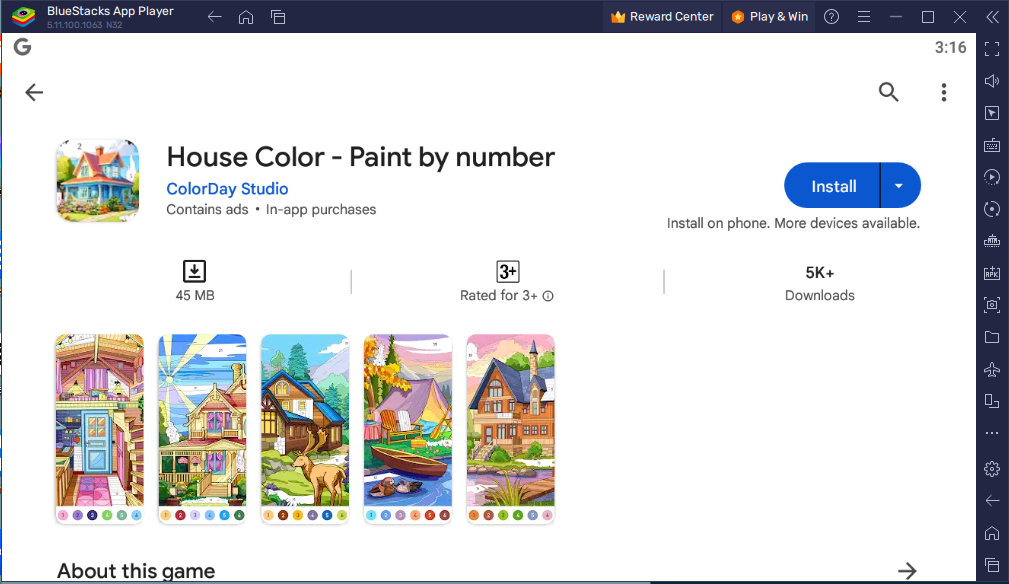 House Color Paint by number for PC