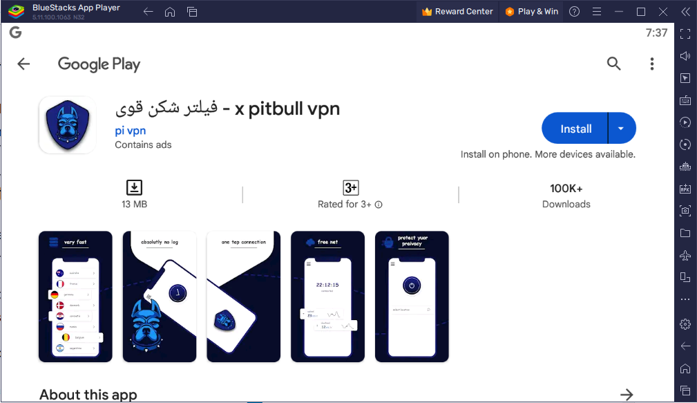 X Pitbull VPN for Windows PC