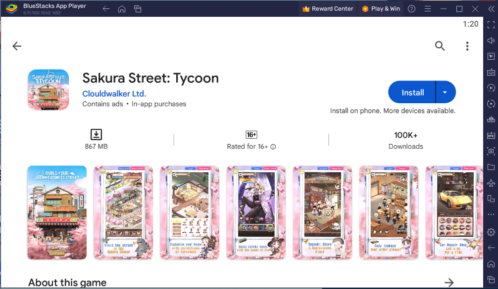 Sakura Street Tycoon for PC